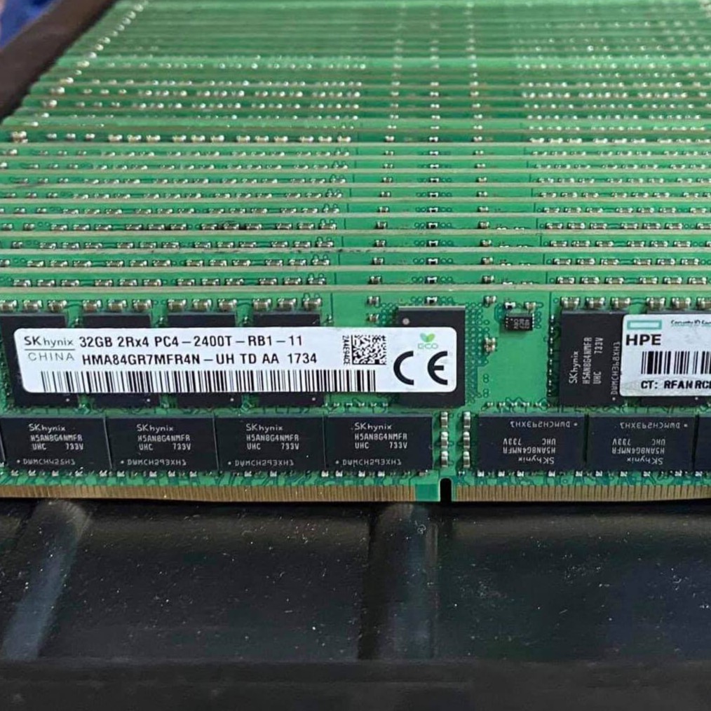 Ram Máy Chủ DDR4 ECC REG 8GB, 16GB, 32GB Bus 2133Mhz, 2400Mhz, 2666Mhz, 2933Mhz Chính Hãng Samsung, Micron, Hynix