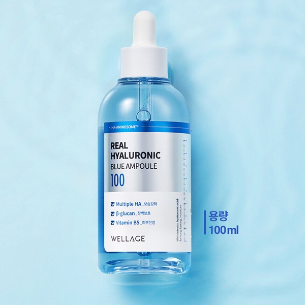 Wellage Set 100 Tinh Chất hyaluronic Acid 100ml / 1 + 1