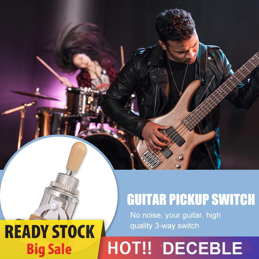 Deceble 3 Way Guitar Selector Pickup Toggle Switch with Tip Cap for Guitarra Parts