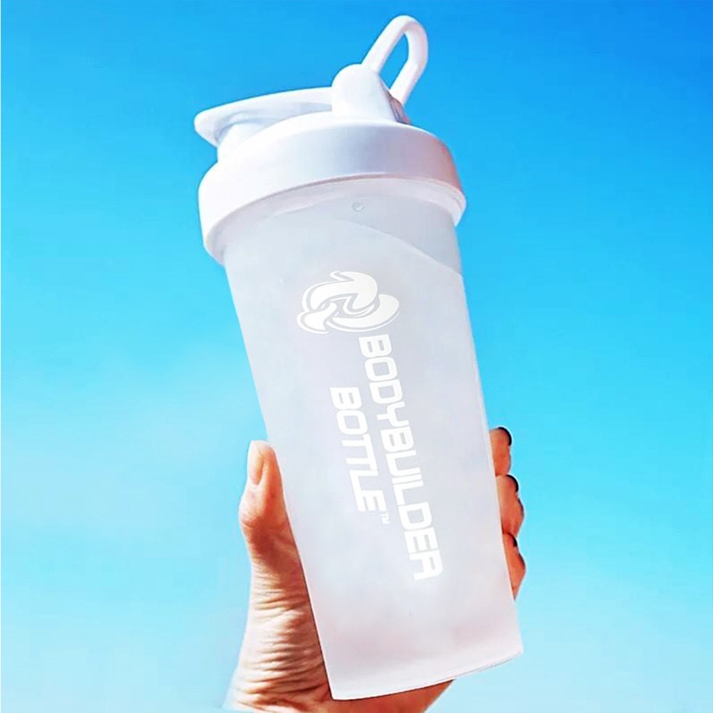 Bình lắc thể thao tập Gym BODY BUILDER 600ML lắc tan hiệu quả
