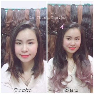 Kẹp dải ombre tóc giả