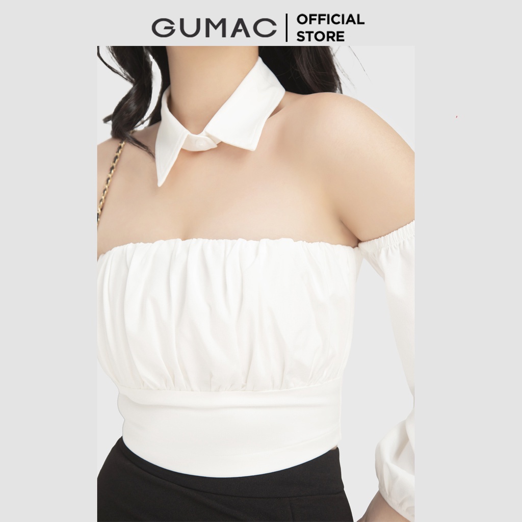 Áo croptop cổ rời AB11020 GUMAC( cổ đính rời) | BigBuy360 - bigbuy360.vn