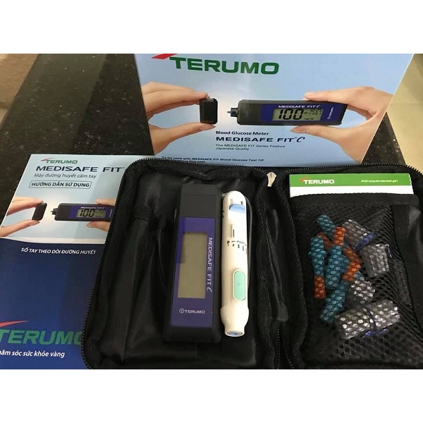 Que thử đường huyết tiểu đường Nhật Bản Terumo Medisafe Fit - Hộp 30 que