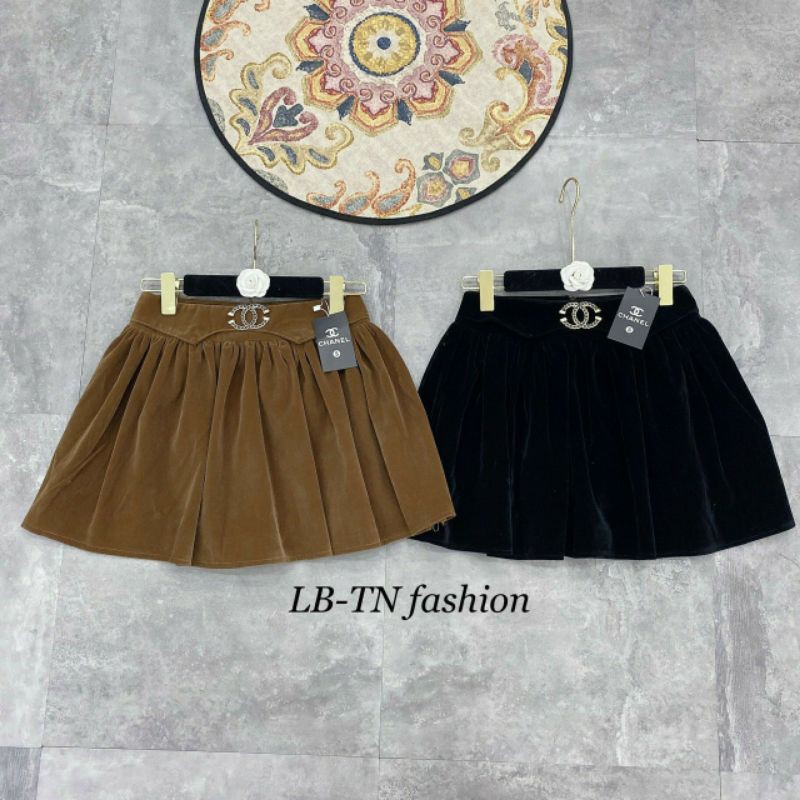 Chân Váy Nhung Xòe Đính Thương Hiệu ..X .. { Bán Sỉ } | BigBuy360 - bigbuy360.vn