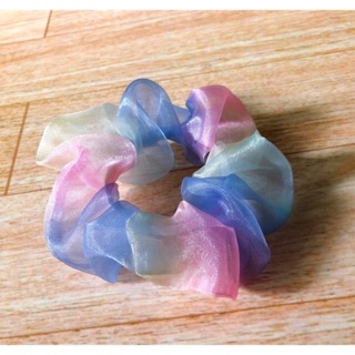 ✅ Scrunchies voan loan cầu vồng - dây cột tóc - dây buộc tóc - vòng đeo tay hot trend 🥰