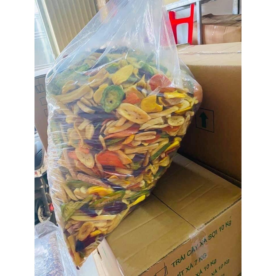 1kg Trái cây sấy thập cẩm 9 vị, nguyên miếng, hàng xuất khẩu