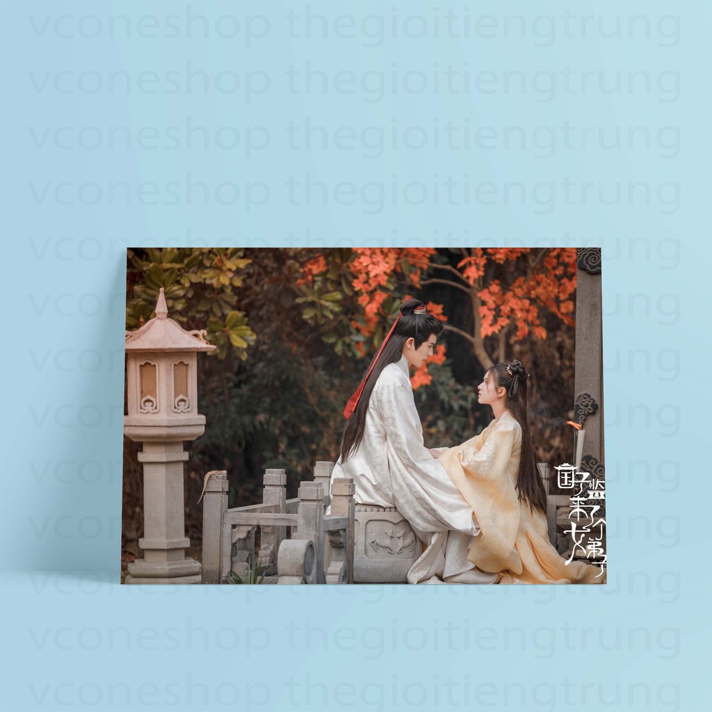 (NHIỀU MẪU) Tấm Postcard cao cấp giấy 260gsm in hình QUỐC TỬ GIÁM CÓ MỘT NỮ ĐỆ TỬ Triệu Lộ Tư phim ảnh Hoa ngữ ảnh đẹp