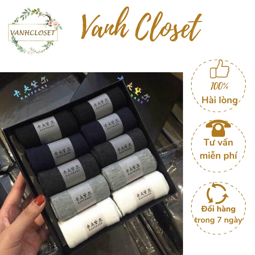 Hôp 10 đôi tất nam chông thôi Nhật cổ ngắn