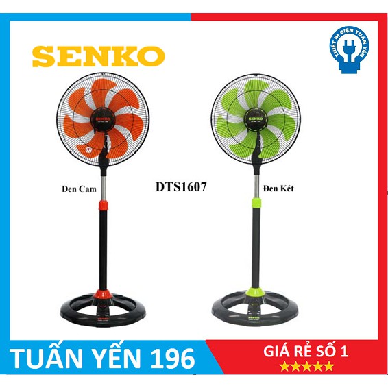 Quạt Đứng Thân Sắc 7 Cánh SENKO DTS1607 chính hãng-Bảo Hành 2 Năm