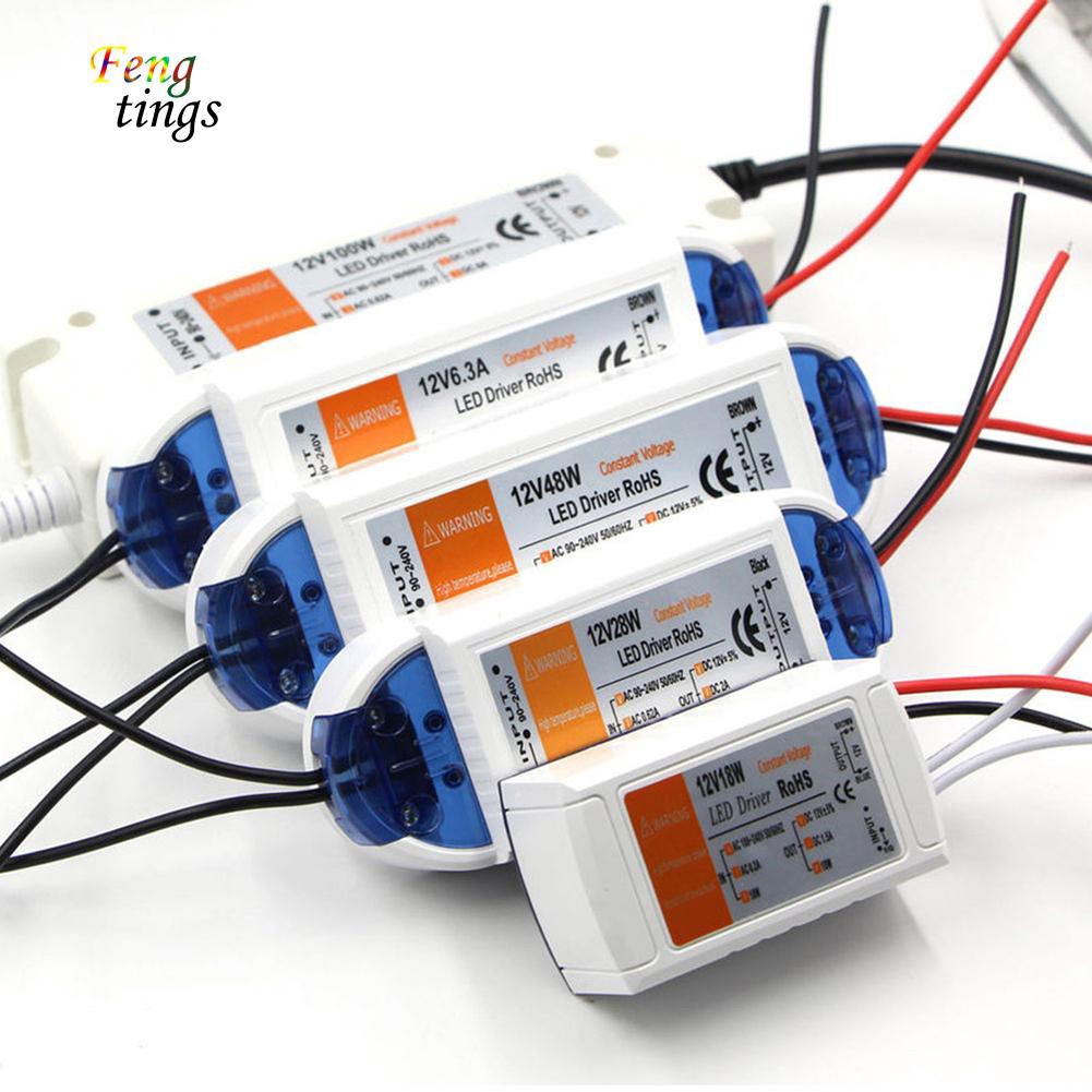 ✌ FT ✌ DC12V 18W/28W/48W/72W/100W Driver Adapter Transformer Power Supply LED Strip