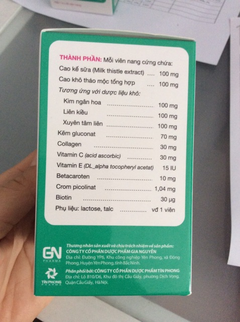 Viên uống giảm mụn, giảm vết thâm ESUNVY chai 30 viên | Thế Giới Skin Care