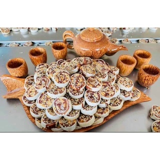 Kẹo chuối cuộn đậu phộng Bến Tre -500GR- date luôn mới