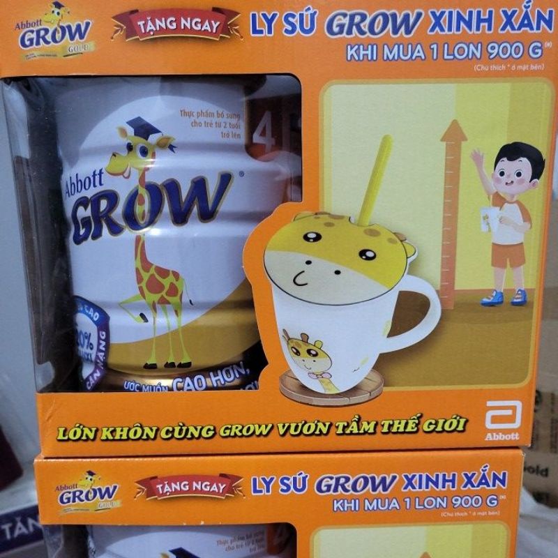 Sữa bột Grow 4 lon 900g tặng kèm