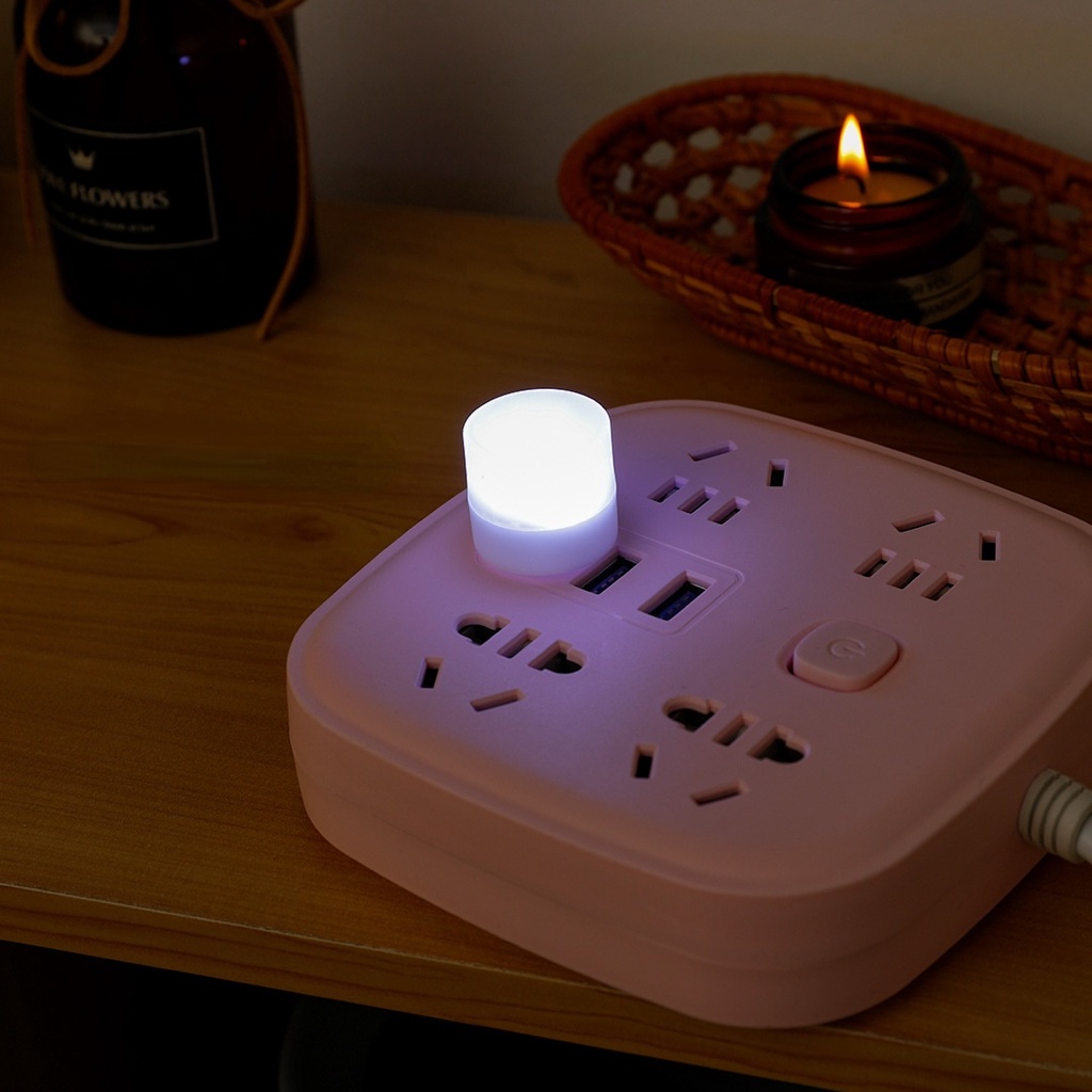 Đèn LED Tròn USB Khẩn Cấp Bảo Vệ Mắt Cho Phòng Ngủ