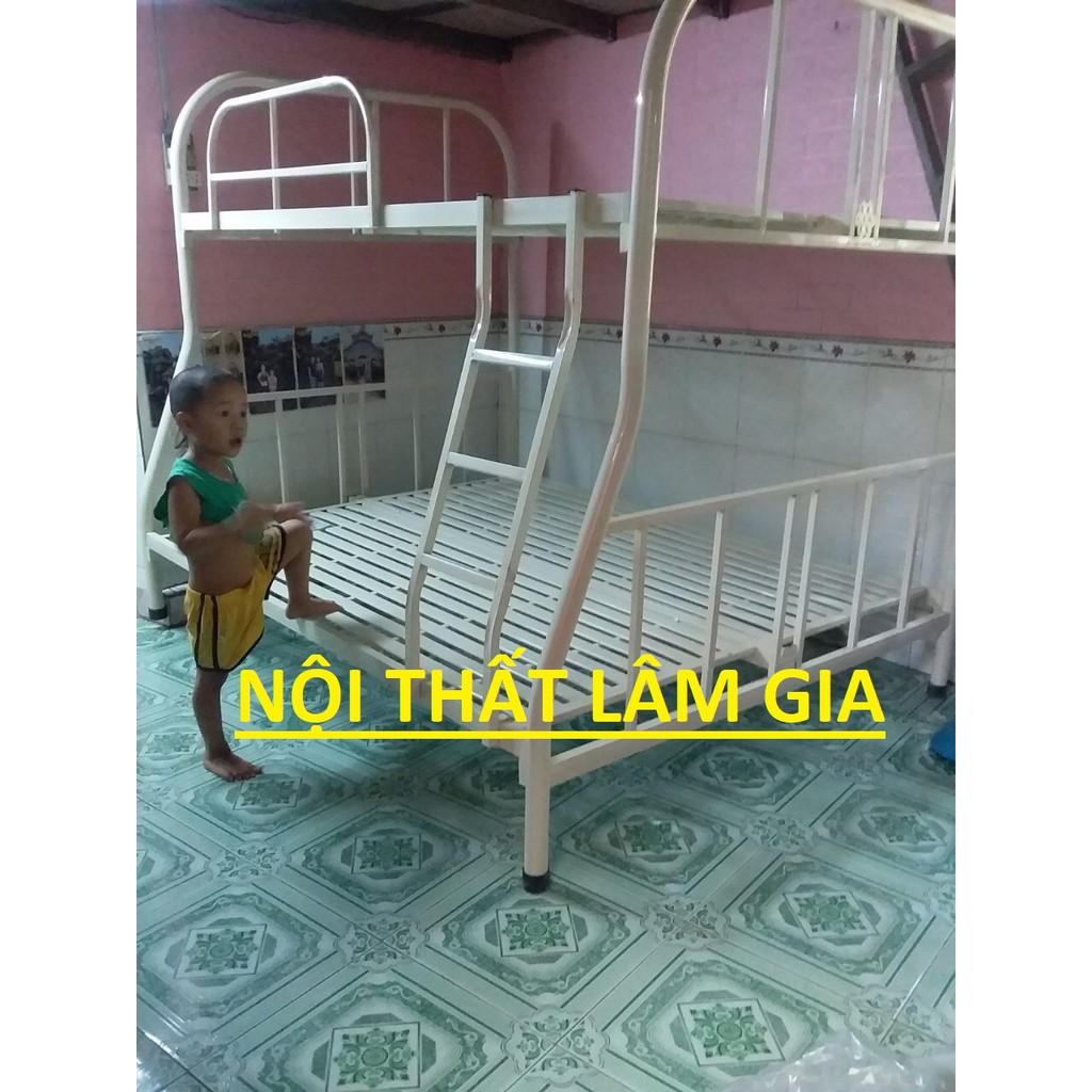 GIƯỜNG SẮT 2 TẦNG GIÁ RẺ 1M2X1M6