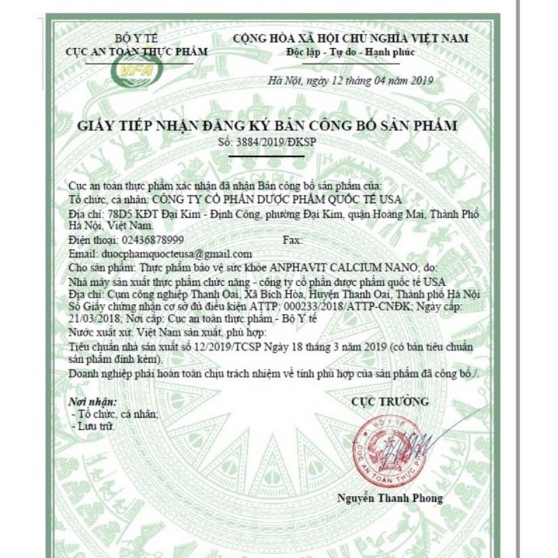 Alphavit calcium nano | Thế Giới Skin Care