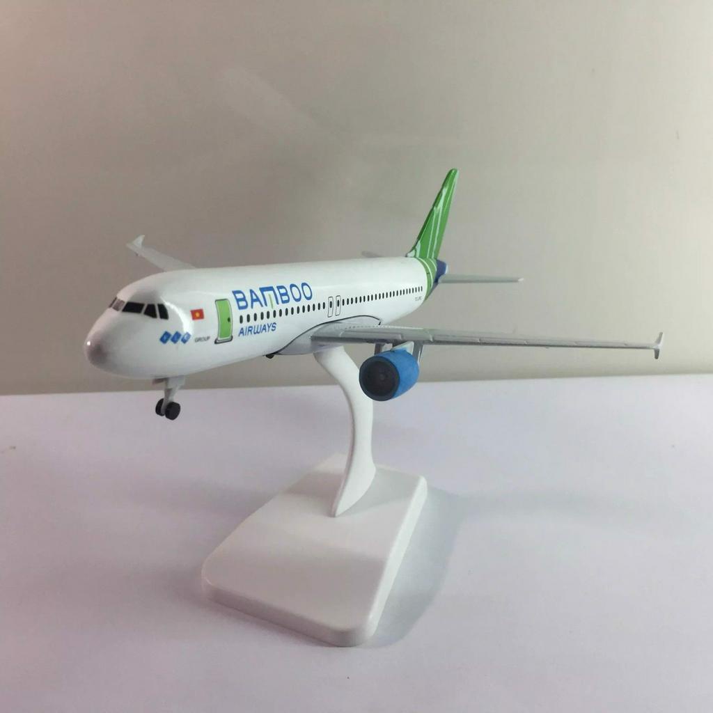 Mô hình máy bay Việt Nam Bamboo Airways Airbus A320 20cm MB20001