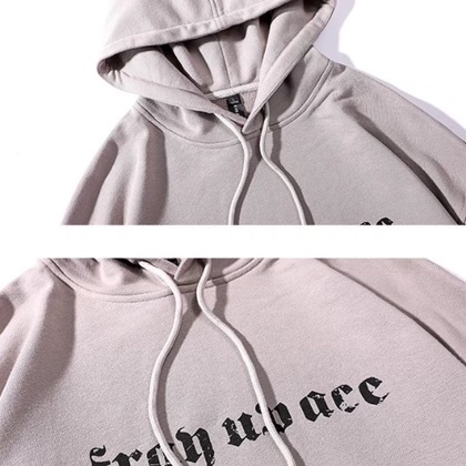 Áo hoodie dáng rộng in họa tiết chữ cái đơn giản dễ phối đồ cho cả nam và nữ