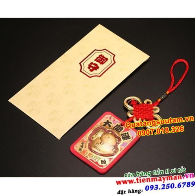 [RƯỚC LỘC] Bao Lì Xì Mèo Chiêu Tài Vàng 9999 May Mắn Tết, quà tặng tết sang chảnh