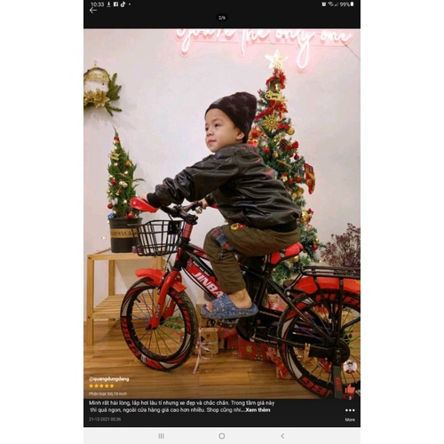 Xe đạp thể thao có giỏ và gác ba ga cho bé size 12 , 14 , 16 inch