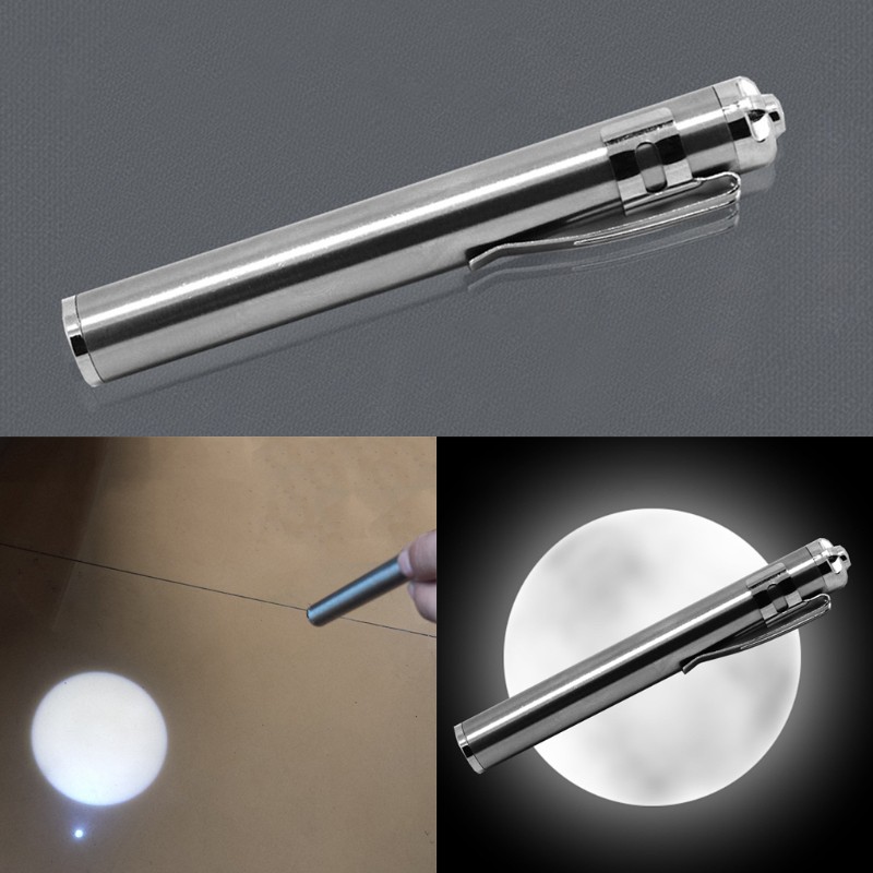 Đèn pin LED cầm tay mini vỏ bằng thép không gỉ | BigBuy360 - bigbuy360.vn