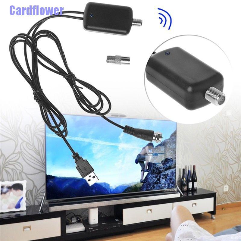 Cardflower  Digital HDTV Signal Amplifier Booster For Cable TV Fox Antenna HD Channel 25db