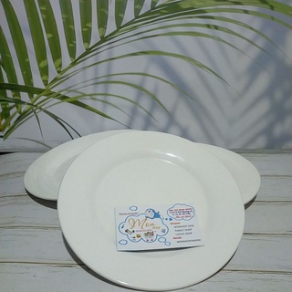 [Sỉ-Lẻ Gốm Sứ] Dĩa Sứ Trắng Dày Cạn 8inch <Có Video SP>