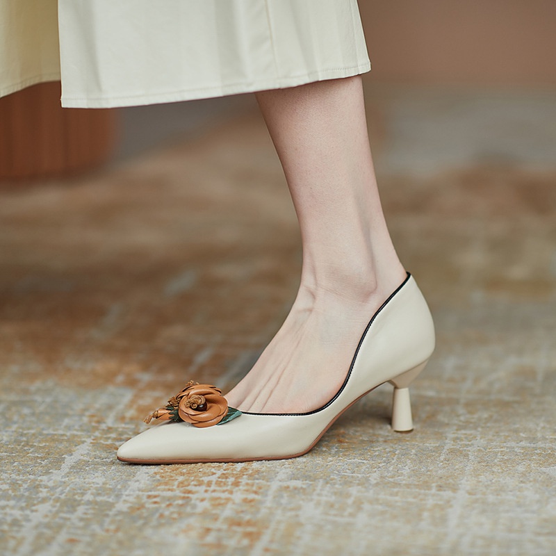 Giày Cao Gót Mũi Nhọn Thiết Kế Mới Thời Trang Mùa Xuân Thu Dành Cho Nữ 2021