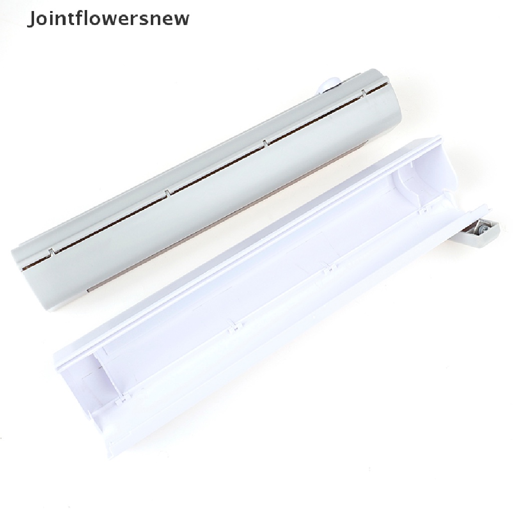 【JFN】 Food Wrap dispenser Foil Cling Film Roll Baking Parchment Cutter Plastic Holder 【Jointflowersnew】
