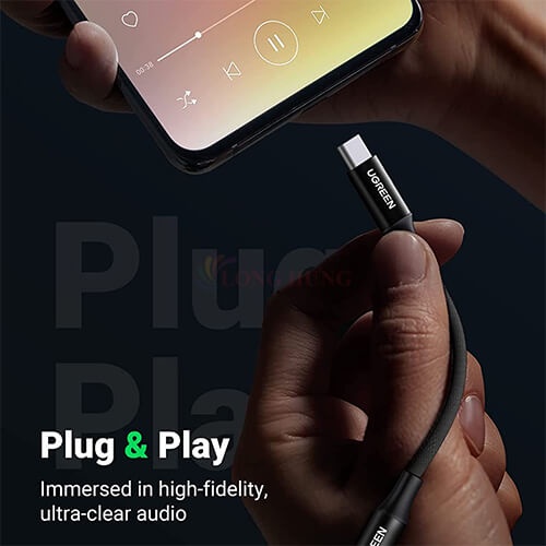 Cổng chuyển đổi Ugreen USB-C to 3.5mm Headset Adapter AV142 - Hàng chính hãng - Chất liệu bền bỉ