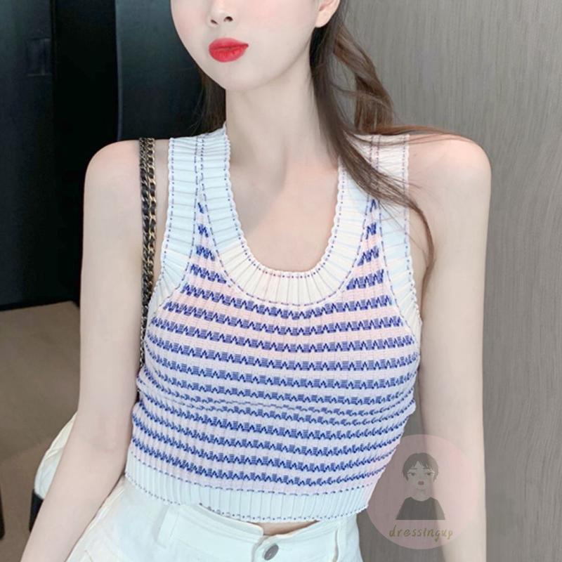 Áo Croptop Không Tay Thời Trang Mùa Hè Dành Cho Nữ