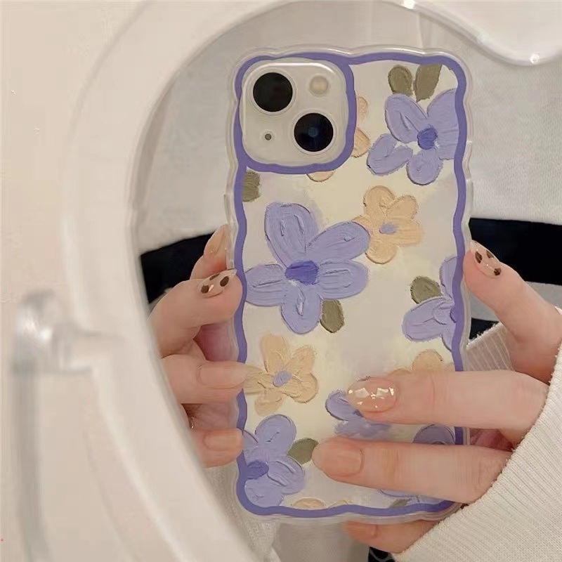Ốp Điện Thoại Mềm Trong Suốt In Hình Hoa Dễ Thương Cho IPhone 11 12 13 Pro MAX X XR XS MAX 6 7 8 Plus 12 Pro