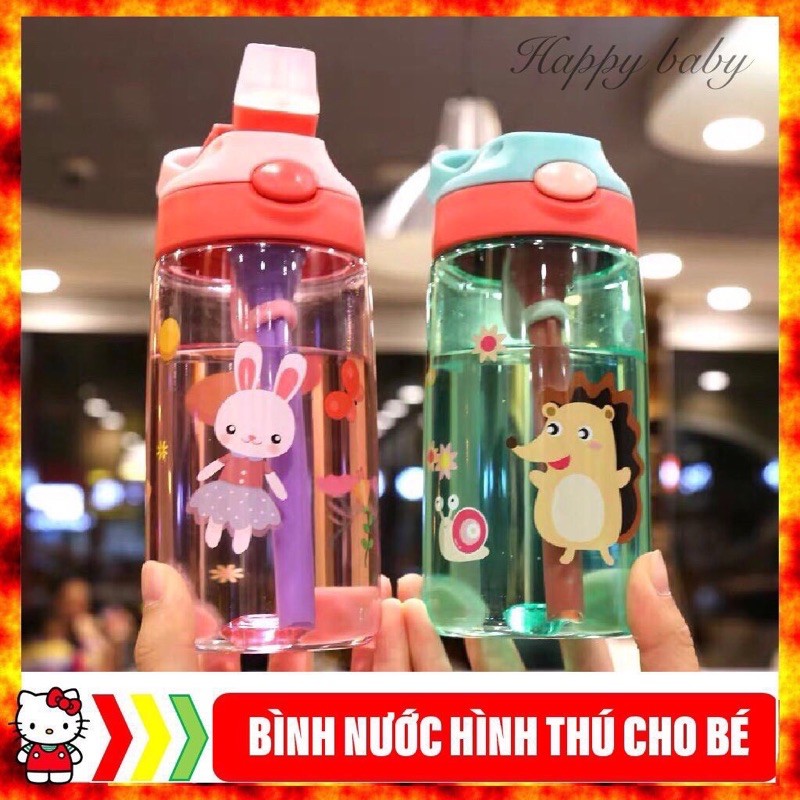 Bình đựng nước tiện dụng hình thú cho trẻ em 2-8 tuổi