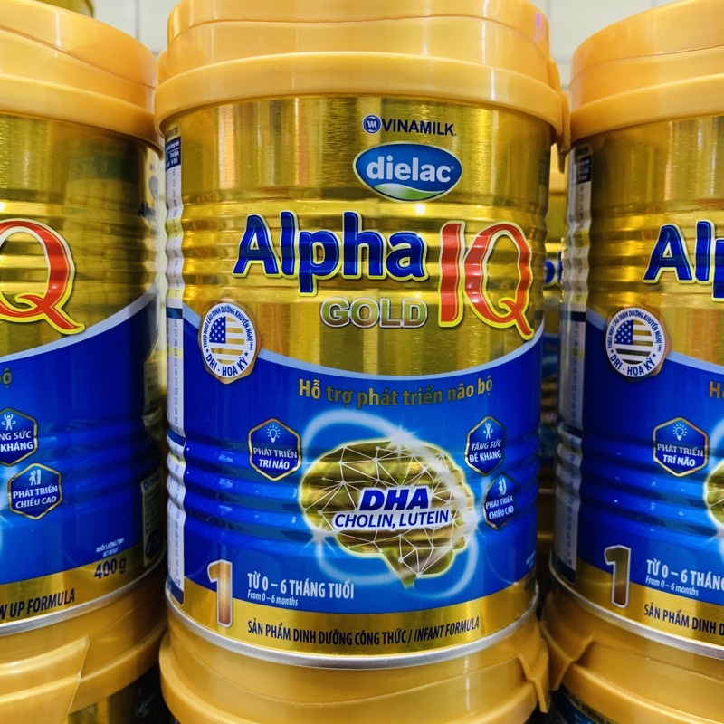 Sữa bột Alpha IQ Gold Vinamilk số 1 và 2 400G