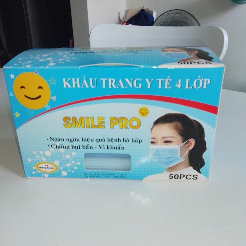khẩu trang y tế 4 lớp { Hàng kiểm định chất lượng }