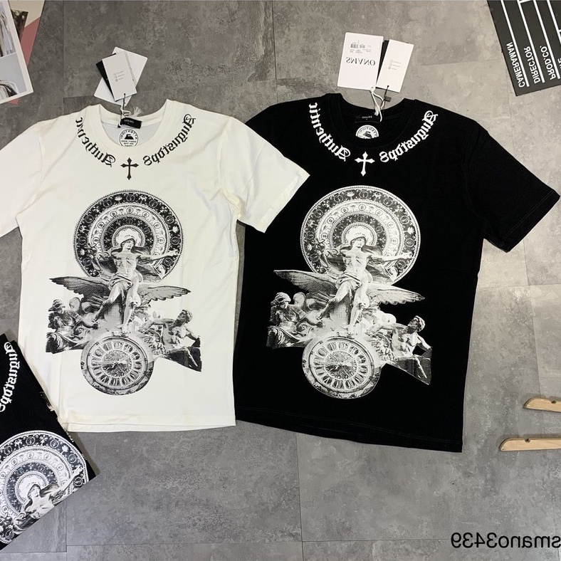 Áo thun tay lỡ tượng tròn đông hô BIGOMALL - Áo phông nam nữ unisex form rộng 65kg