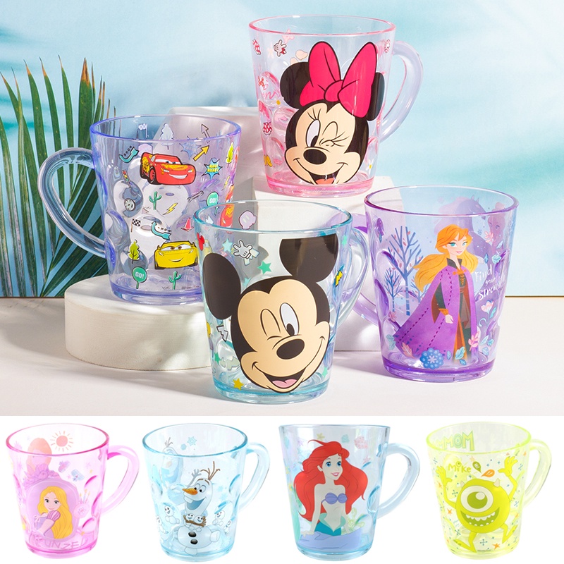 Ly quai Disney trong suốt hình nhân vật hoạt hình siêu cute cho các bé