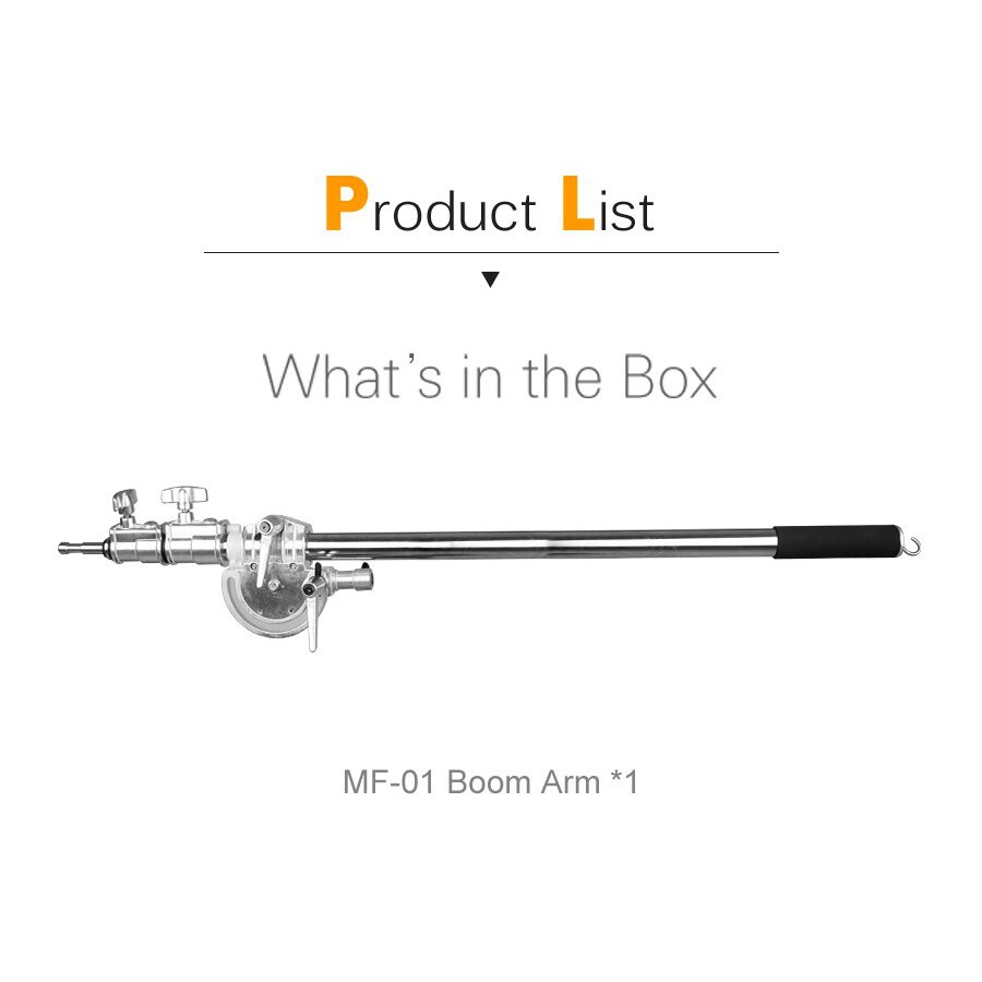 Tay Boom Treo Đèn Inox MF-01  Chịu lực: 15-20kg