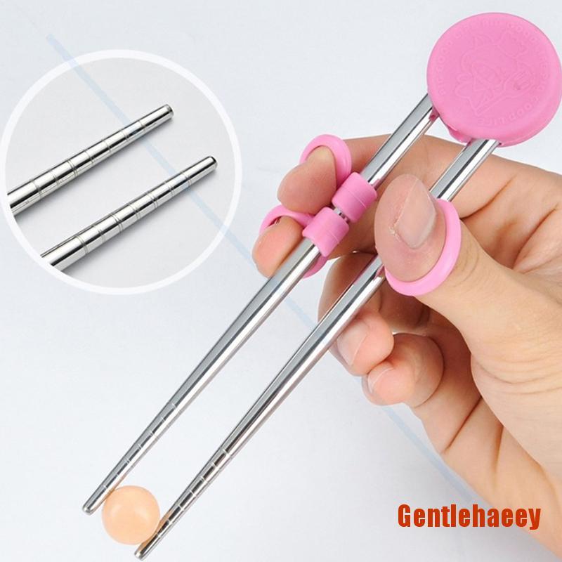 Đũa Tập Ăn Bằng Thép Không Gỉ Có Thể Tái Sử Dụng Cho Bé