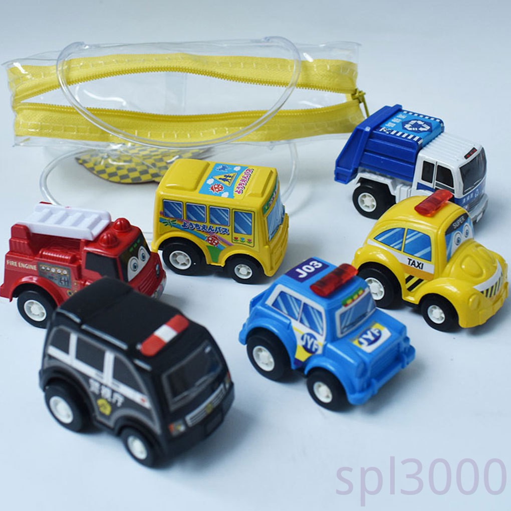 Set 6 Mô Hình Xe Tải Đồ Chơi Mini Xinh Xắn Dành Cho Các Bé