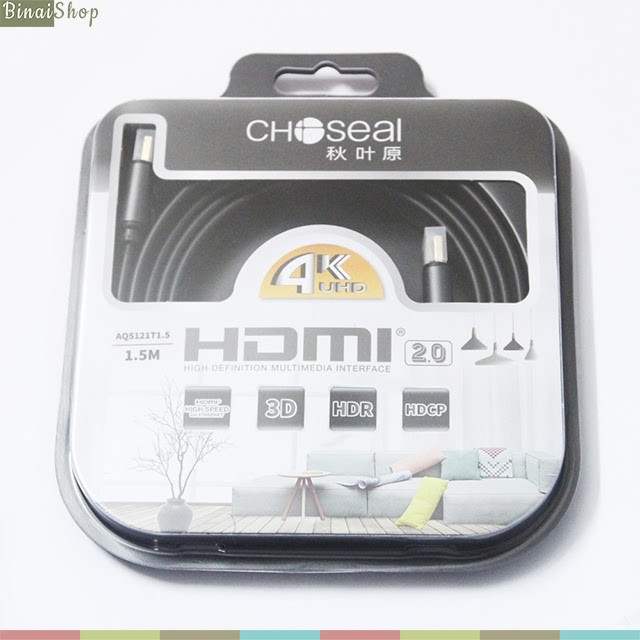 [Mã ELHACE giảm 4% đơn 300K] Cáp HDMI độ phân giải UltraHD 4K Choseal AQ5121