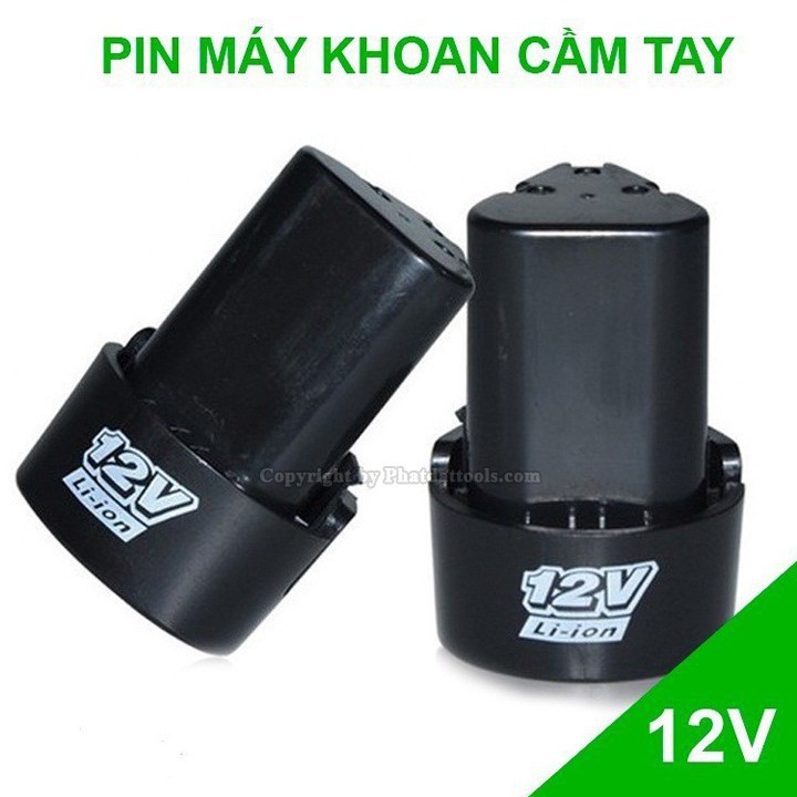 Pin 12V Li-ion 1.3Ah cho máy khoan pin 12V