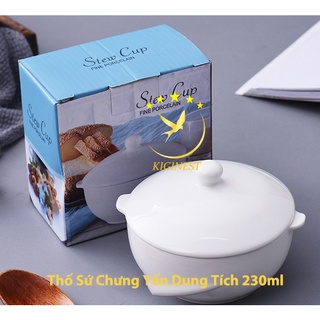 THỐ SỨ CHƯNG YẾN TẶNG KÈM HỘP CARTON XANH BÊN NGOÀI TẶNG KHÁCH CỰC SANG - DUNG TÍCH 200ML