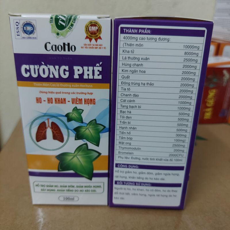 《Date 2025》Cao ho cường phế  100ml