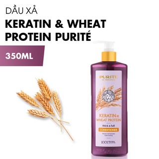 Dầu Xả PURITÉ Keratin & Wheat Protein Ngăn gãy rụng 350ml