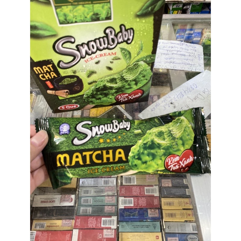 Hộp 5 cây kem Snowbaby thương hiệu Hùng Linh - Kem ngon của người Việt 50gr