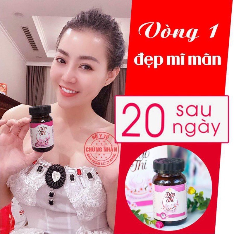 Viên Uống Nở Ngực Đào Thi Tăng Size Vòng 1 trong 2 tuần Chính Hãng