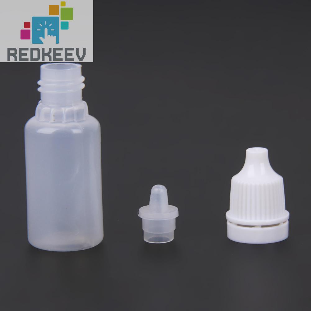 (Hàng Mới Về) Set 50 Lọ Rỗng Đựng Dung Dịch Nhỏ Mắt Dung Tích 5 / 10 / 15ml Tiện Dụng