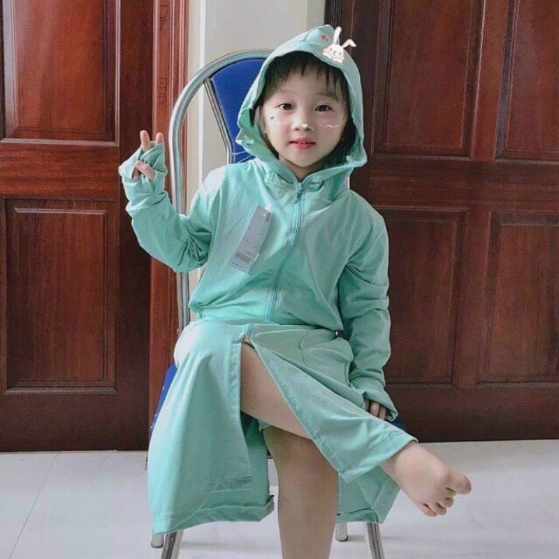 Áo chống nắng dài toàn thân cho bé dưới 1m15