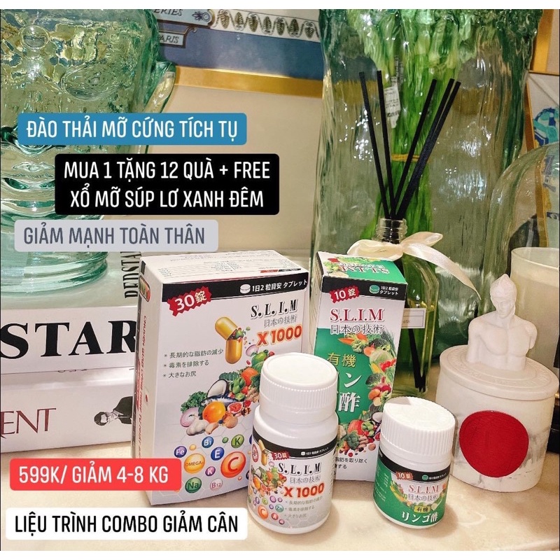[Tặng xổ mỡ] Giảm câng Nâng mông slim Nhật bản x 1000 Giảm cân SLIM FIT mẫu mới